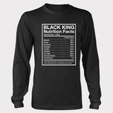Black King Nutrition Facts - Long Sleeved Tee
