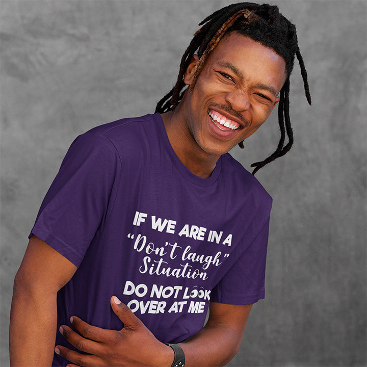 Do not Look At Me Tee Purple