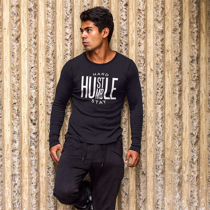 Hustle Hard Long Sleeved Tee