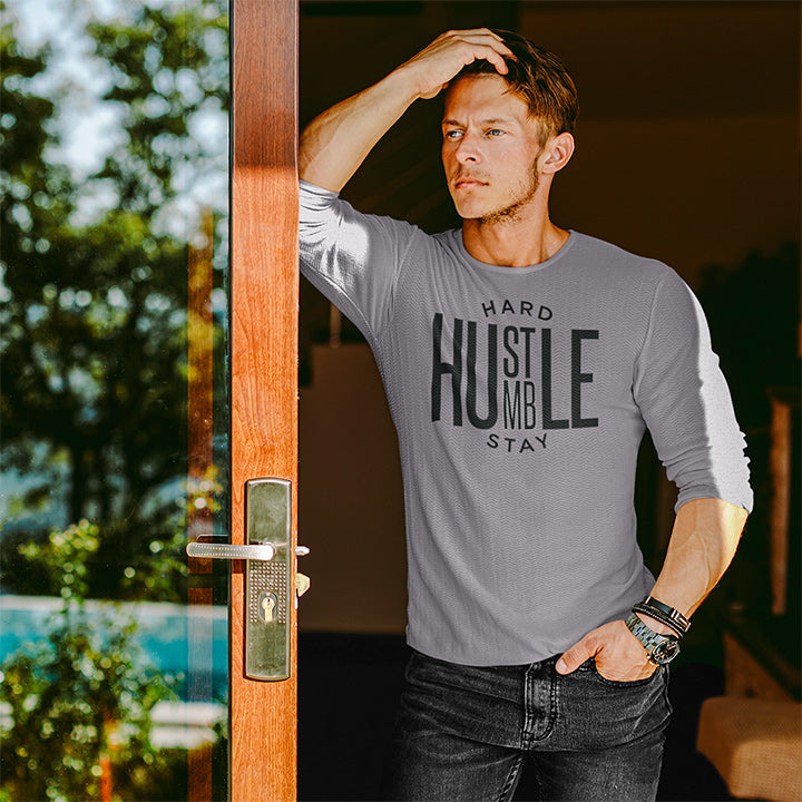 Hustle Hard Long Sleeved Tee