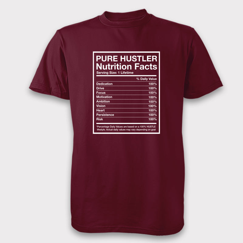 Pure Hustler Nutrition Facts - Unisex Tee